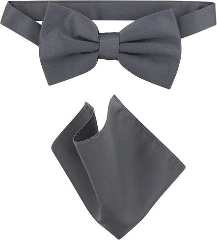 Vesuvio Napoli Bowtie Close Clot Color Mens Bow Tie & Clankerchief in Kuwait