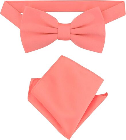 Vesuvio Napoli Bowtie Close Clot Color Mens Bow Tie & Clankerchief in Kuwait