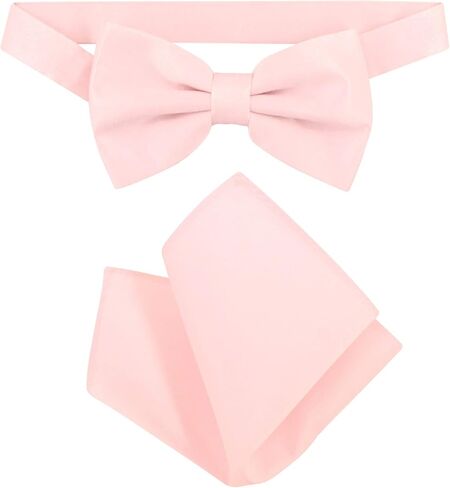 Vesuvio Napoli Bowtie Close Clot Color Mens Bow Tie & Clankerchief in Kuwait