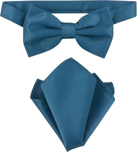 Vesuvio Napoli Bowtie Close Clot Color Mens Bow Tie & Clankerchief in Kuwait