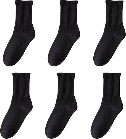 5/6 pairs crew socks for womens, No pilling socks,Casual thin Socks and cozy socks 5-9 in Kuwait