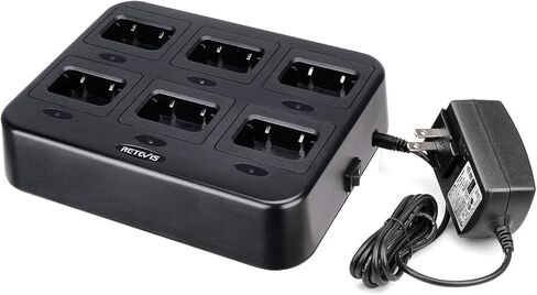 Retevis RT68 10-Way Charger, Multi Unit Rapid Charger, for Retevis RT68 RT68H NR10 Walkie Talkie and Battery, 5 LED Indicators, Individually Replaceable Base, AC/DC Adapter,Multiple Protection(1 Pack) in Kuwait