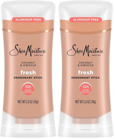 Shea Moisture Deodorant Stick 72h Odor Control Coconut & Hibiscus Fresh Aluminum Free 2.6 oz in Saudi Arabia