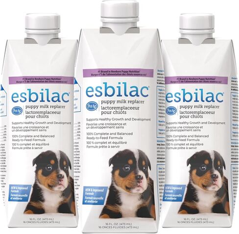 Pet-Ag Esbilac Puppy Milk Replacer Liquid - 11 oz - Ready-to-Feed Puppy Formula with Vitamins for Puppies Newborn to Six Weeks Old - Easy to Digest in Kuwait