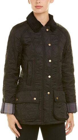 سترة Barbour Womens Beadnell Polarquilt ، 12 ، أسود in Saudi Arabia