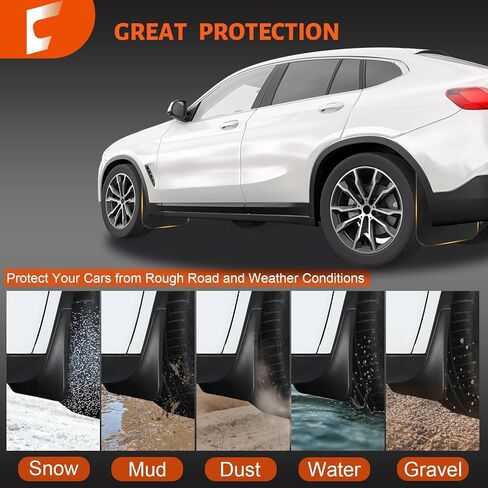 تمت ترقيته 2024 2025 طوابع الطين متوافقة مع ملحقات Tesla Model 3 ، لا توجد مصدات حرس حفر/شريط حفر وحراسة الإطارات مناسبة مع Tesla Model 3 ، جميع حراس طين واقي الطقس للمرتفعات ، 4 مساءً in Kuwait