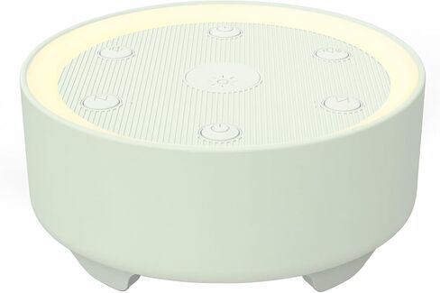 Sleep Sound Machine with White Noise & 24 Soothing Sounds for Baby and Adult. Timer, Recessed Night Light Button, Dimmable Light, Plug in, Portable in Kuwait
