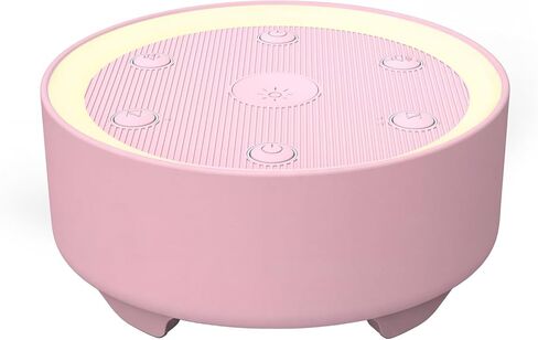 Sleep Sound Machine with White Noise & 24 Soothing Sounds for Baby and Adult. Timer, Recessed Night Light Button, Dimmable Light, Plug in, Portable in Kuwait