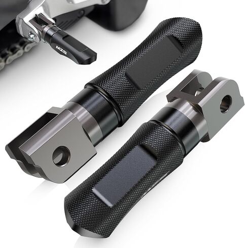 MZS Motorcycle Front Foot Pegs, Adjustable Sport Footpegs Rider Foot Pedal Rest Black Compatible with GSXR 600 750 08-17 / GSXR1000 09-23 / GSXS 750 1000 15-23 / Hayabusa SFV650 08-14 / Katana 20-22 in Kuwait
