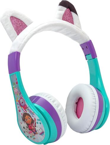 eKids Disney Stitch Bluetooth Headphones, Wireless Headphones with Microphone Includes Aux Cord, Volume Reduced Kids Foldable Headphones for School, Home, or Travel in Kuwait