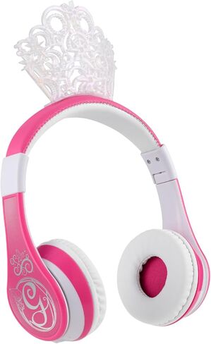 eKids Disney Stitch Bluetooth Headphones, Wireless Headphones with Microphone Includes Aux Cord, Volume Reduced Kids Foldable Headphones for School, Home, or Travel in Kuwait
