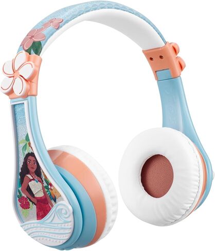 eKids Disney Stitch Bluetooth Headphones, Wireless Headphones with Microphone Includes Aux Cord, Volume Reduced Kids Foldable Headphones for School, Home, or Travel in Kuwait