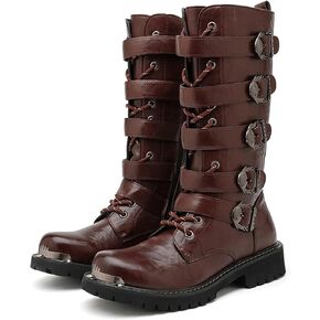 تشوومي للرجال ارتداء ركوب الدراجات النارية أحذية الدراجات النارية الجانب السوستة سستة ماء راكب الدراجة النارية ركوب الشرير الصخور المعد in Kuwait