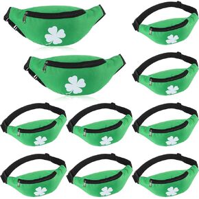 Abbylike 10 PCS 4th Of July Fanny Pack American Flam Fanny Pack Pack Adlemable Pantable Weist Pouch with Zipper for Comple Independence Assume Assume Accessories Gift in Kuwait
