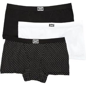 Hanes Women's Original Stretch Vintage Boxer Brief - 3 Pack, 45VOBB, Lilac/White/Silver, L in Kuwait