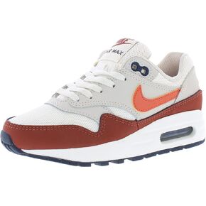 NIKE Air Max 1 Big Kids' Shoes (DZ3307-110, Sail/Mars Stone/Desert Sand/Vintage Coral) Size 4.5 in Kuwait