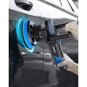 ملمع عازل RAYBAO، ملمع عازل للسيارة بقدرة 900 وات r5 و6 بوصة DA مع مداري عشوائي، 6 سرعات متغيرة 2000-6400 دورة في الدقيقة، ملمع عازل بمقبض قابل للفصل لتفصيل السيارة / إزالة الشعر بالشمع / التلميع in Kuwait