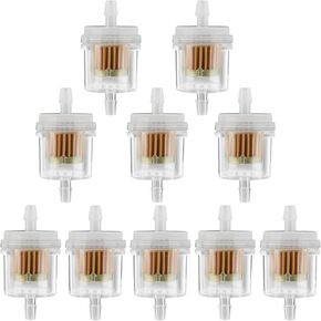 12pcs 1/4" Fuel Filter for GY6 50cc 110cc 125cc 150cc 139QMB 157QMJ Taotao Scooter ATV Motorcycle Kazuma Meerkat Redcat Falcon Dirt Bike Quad Buggy Go Kart Engine Fuel Filter Parts in Kuwait