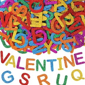 Glitter Letter Stickers Foam Alphabet Letters Sticker for Kids Crafts School Classroom Art Project Supplies Scrapbook Card Decor 156Pcs in Saudi Arabia
