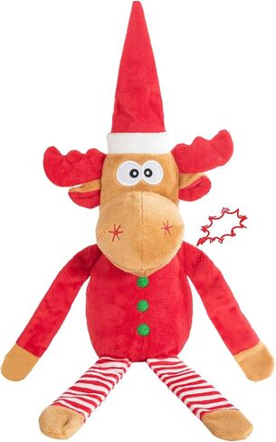 Christmas Dog Toys for Large Dogs,Squeaky Dog Toys, Tug of War Dog Plush Toys,Large Stuffed Dog Toys for Large Dogs with Crinkled Paper,Stuffed Animals Toys for Dogs to Keep Them Busy in Kuwait