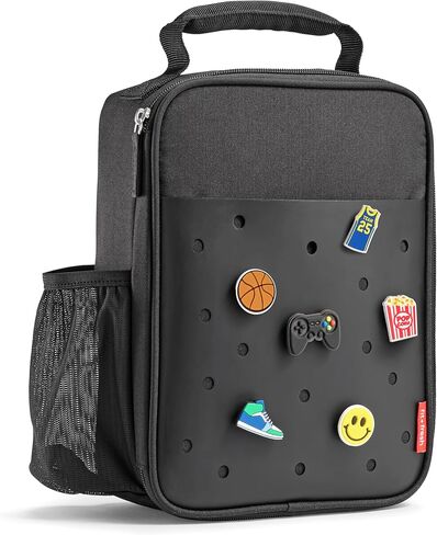 صندوق غداء مناسب للأطفال ، والأولاد والبنات ، والمدرسة ، والمخيم ، وحقيبة معزولة مع فتحات سحر الأحذية للتخصيص ، البط البري in Kuwait