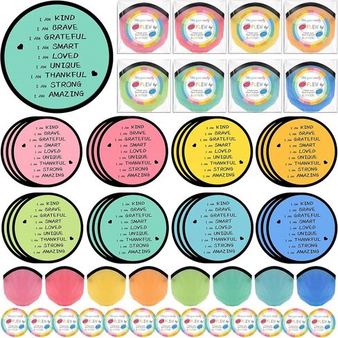 End of Year Student Gifts from Teacher Foldable Flying Disc Fans Set with Bags Beach Fun Folding Pocket Hand Fans,with Stickers for Summer Outdoor Activities Games Party Favor in Kuwait