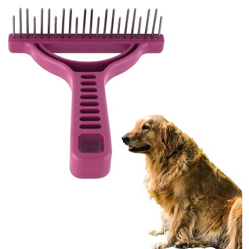 أداة فك تشابك الشعر للتصفيف والتساقط - أسنان دوارة ناعمة حريرية لتجميع الشعر السائب بسهولة (أرجواني، طويل جدًا) in Kuwait