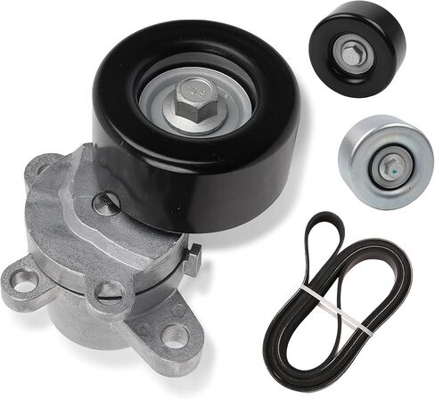 Dasbecan 39155 Drive Belt Tensioner +7PK1705 Serpentine Belt+ Idler Pulley Compatible with Nissan Maxima Murano 2007-2014 (3.5L V6 Only) in Kuwait