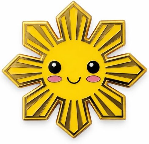 دبوس المينا الوجه المبتسم بالشمس الفلبينية ، دبوس الفخر الفلبيني in Kuwait