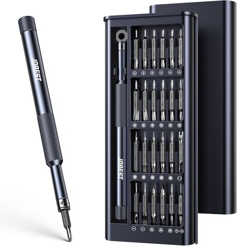 JOREST 50 in 1 Precision Screwdriver Set with Security Torx, Magnetic Mini Repair kit for Macbook, Laptop, PS4, PS5, iphone, Nintendo Switch, Glasses, Watch, Toy, Stocking Stuffers Gifts for Men in Kuwait