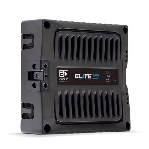 ELITE4000.42OHMS 4-Channel 1000 Watts Max @ 2 Ohm Car Audio Amplifier with Highpass Filter and Low Pass Filter, Black - 4000.42OHM in Kuwait