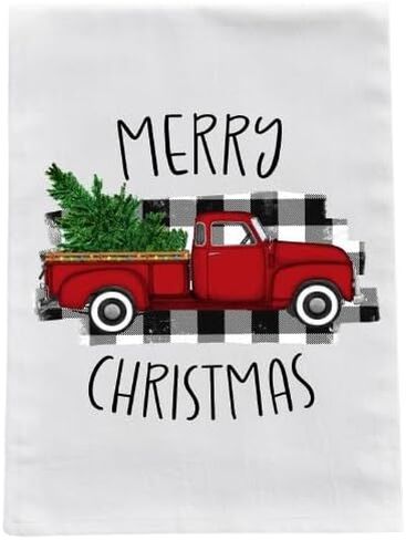 Kitchen Dish Towel - Merry Christmas Flour Sack Towel (Merry Christmas Camper) in Kuwait