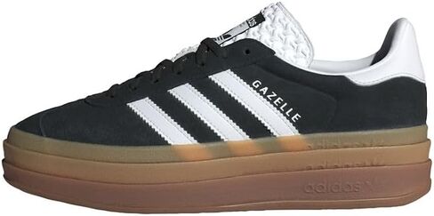 حذاء رياضي نسائي من adidas Gazelle Bold، وردي حقيقي/أخضر/أبيض سحابي، مقاس 9.5 in Kuwait