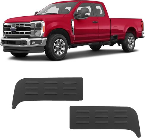 Linskip Aluminum Rear Window Vent Shades Compatible with 2014-2022 Chevy Colorado & GMC Canyon, Rear Door Window Louvered Rain Deflectors, Exterior Accessories in Saudi Arabia