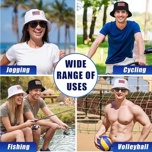 12 Pack Patriotic USA Visor Hats American Flag Adjustable Beach Visor Hats Sun Protection 4th of July Accessories for Women Men in Saudi Arabia