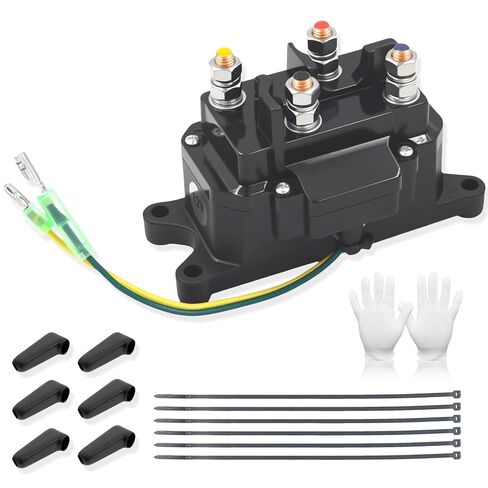 WinCh Solenoid Relay Contactor 12V 250A Winch Switch for Warn # 2875714/63070 / 74900 ATV UTV 1500-5000LBS in Kuwait