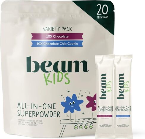 Beam Kids All in One Superfood Powder ، Shutional Shake ، Greens العضوية ، البروبيوتيك ، الفيتامينات ، الدعم المناعي ، صحة الأمعاء ، مشروب الأطعمة الفائقة ، التغذية اليومية للأطفال ، بدون محليات اصطناعية in Kuwait