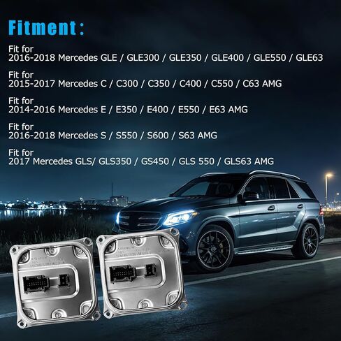 A2228700789 Ballast Headlight Voltage Regulator Module Compatible for Mercedes-Benz W205 W212 W222 E S Class - Replaces OE 2228700789, 222870078980, 447905180480 in Kuwait