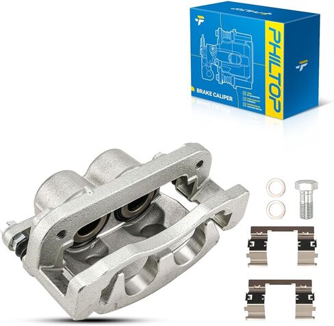 PHILTOP Brake Caliper Front Right Compatible with 2008-2018 Chevrolet Silverado 1500, 2008-2018 GMC Sierra 1500, 2008-2020 Chevrolet Tahoe, 2008-2020 GMC Yukon, 2015-2020 Chevrolet Suburban, 18-4918A in Saudi Arabia