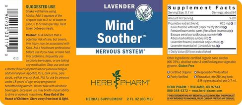Herb Pharm Coatiety صيغة عشبية سائلة مع استخراج Kava وزيت اللافندر الأساسي لدعم القلق المعتدل والعصري* - 2 أونصة in Saudi Arabia