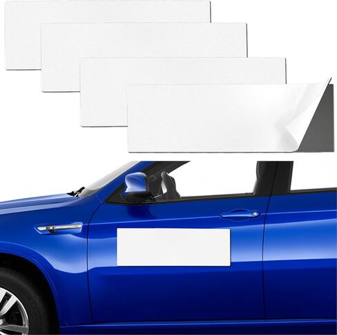 4Pcs Flexible Blank Magnetic Sheets for Custom Signs, Bumper Stickers, Turn Any Decals into Magnets, Strong Durable Magnets for Cars, Refrigerator in Kuwait