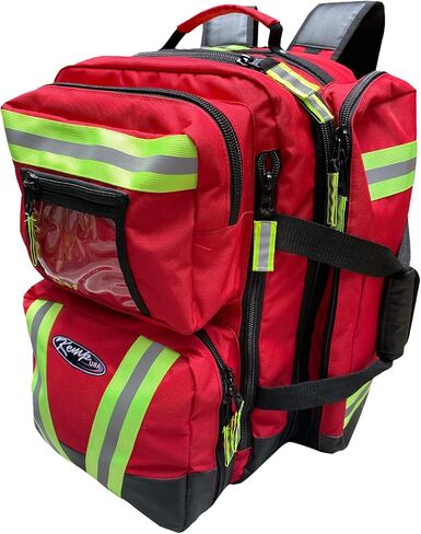 Kemp USA Ultimate EMS Backpack - EMT Bag | Emergency Backpack with a strap for D Oxygen Cylinder | Medical Backpack for Search and Rescue Tools | Large Medic Bag for EMT Kit | 8 Lbs. in Kuwait