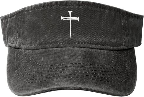 Cross Nails Jesus Christ Hats Sun Visor for Adult Sun Visor Hat Cute Sun Visors in Kuwait