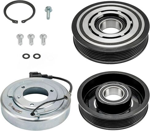 KAX 68465 A/C Compressor Clutch, Compatible with Nissan Murano 3.5L 2003-2007, Quest 3.5L 2004-2009, DKS17D Style, 926005Z010, 926005Z01A, 926005Z01B in Saudi Arabia