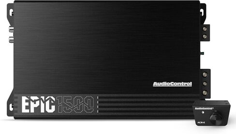 AudioControl EPIC1500 Epic Series 1500 Watt Compact Monoblock Car Audio Subwoofer Amplifier, Class D, Epic Boost, Subsonic Filter, Low Pass Filter, ACR-E Remote Bass Knob, Epicenter Link in Kuwait