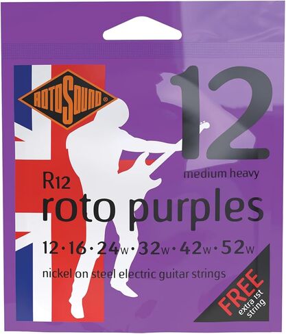Rotosound R12 Nickel Medium Heavy Electric Guitar Strings (12 16 24 32 42 52) in Saudi Arabia