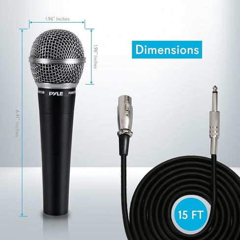 Pyle Universal Adjustable Tripod Microphone Stand - Pair of Heavy Duty Lightweight Professional Compact Extendable Stage Studio Floor Standing Boom Mic Holder w/ Carry Bag, 5/8" Adapter - PMKSKT35 in Saudi Arabia