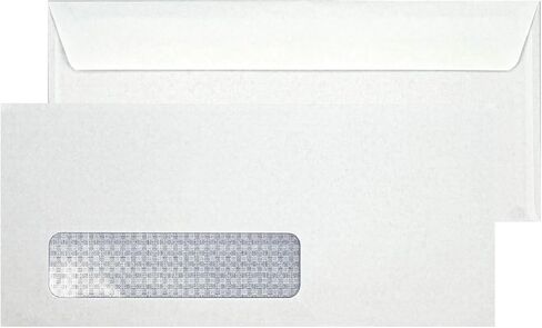 500 Dronka Envelope #9 Business Envelopes with Left Window, 3 7/8 x 8 7/8, Security Tinted, Sturdy 24lb. White Paper, 500/Box (DB9LWT) in Kuwait