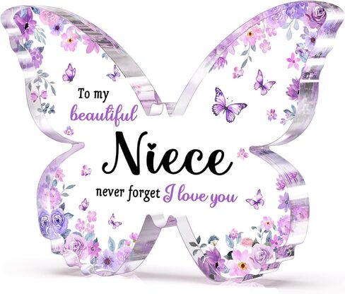 هدايا وداع لزملاء العمل ، 5x3.8 × 0.5 بوصة ديكور بلاك الفراشة الأرجواني الفراشة in Kuwait