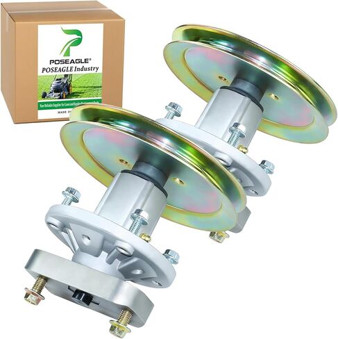 Pre-Greased GY20785 Spindle Assembly with GX20367 Spindle Pulley Replace GY20050 UC23728 for John Deere L100 L105 L107 L108 L110 L111 L118 108-14.5 108-17HS 1642HS L17.542 L1742 Lawn Tractors in Kuwait